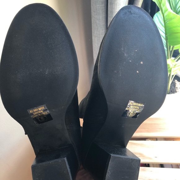 Faux Suede Side Cutout Booties - Picture 7 of 7